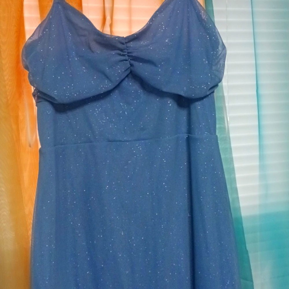 Sky blue formal dress
